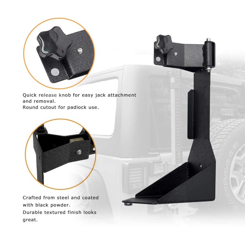 MOTLTECH High Lift Jack Mount Bracket fit for Jeep Wrangler JL - Image 4